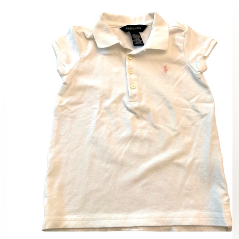 Ralph Lauren Black Label White Stretch-Cotton Polo Shirt Size 5